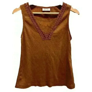 Fibers Barbara Lesser Women's Tank Top Brown